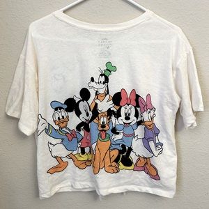 NWOT Cropped Disney Shirt XL